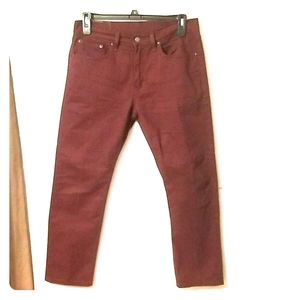 🎉2x Host Pick 🎉Levi's Strauss 502 Burgundy jeans